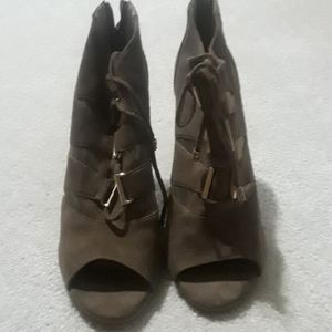 Tan suede shoes